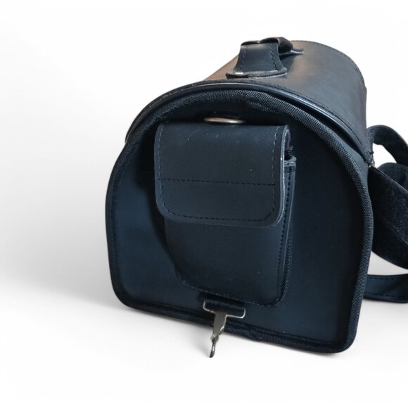 Vintage Waterproof Leather MotorcycleTail Bag Rear Seat Backpack Saddle Luggage - Picture 5 of 15